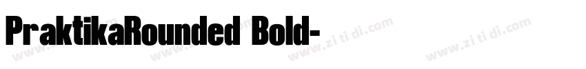 PraktikaRounded Bold字体转换
